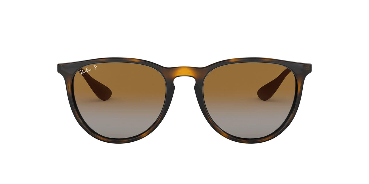 Ray-Ban Erika Low Bridge Fit RB4171F Sunglasses - Light Havana/Polarized Grey Gradient Brown / 54 mm - 8053672501469