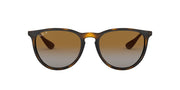 Ray-Ban Erika Low Bridge Fit RB4171F Sunglasses - Light Havana/Polarized Grey Gradient Brown / 54 mm - 8053672501469