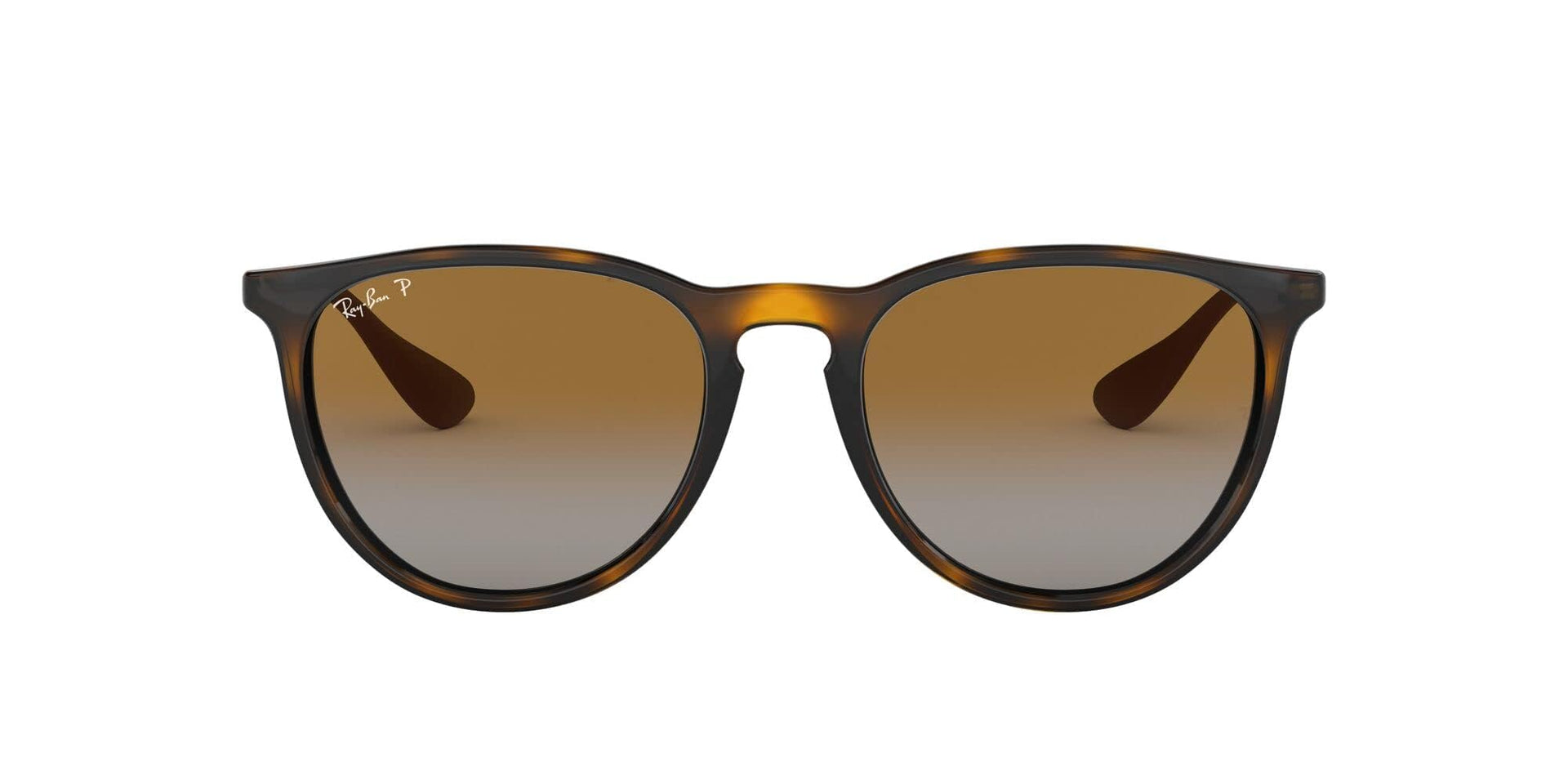 Ray-Ban Erika Low Bridge Fit RB4171F Sunglasses - Light Havana/Polarized Grey Gradient Brown / 54 mm - 8053672501469