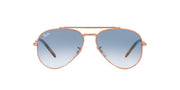 Ray-Ban New Aviator RB3625 Sunglasses - Rose Gold/Clear Gradient Blue / 58 mm - 8056597641678