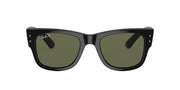 Ray-Ban RB0840S Mega Wayfarer Sunglasses - Black/Green Polarized / 51 mm - 8056597720687