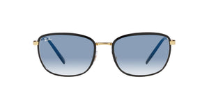 Black on Gold /Clear Gradient Blue
