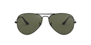 Ray-Ban Aviator RB3025 Sunglasses - Black/Polarized G-15 Green / 55 mm - 805289115687