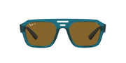 Ray-Ban Corrigan RB4397 Sunglasses - Transparent Light Blue/Dark Brown Polarized / 54 mm - 8056597829564