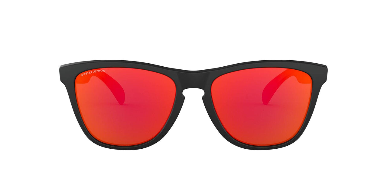 Oakley Frogskins Low Bridge Fit Sunglasses - Matte Black/Prizm Ruby / 54 Mm - 888392279873