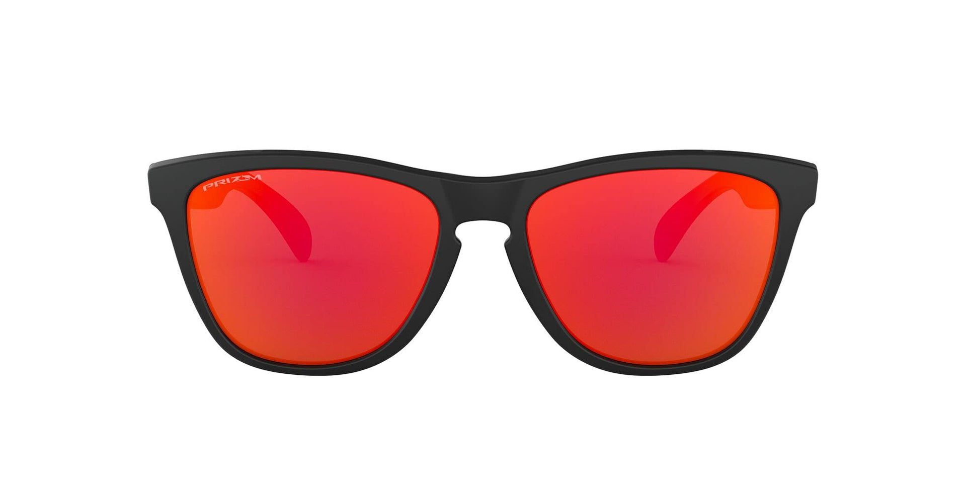 Oakley Frogskins Low Bridge Fit Sunglasses - Matte Black/Prizm Ruby / 54 Mm - 888392279873