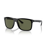 Ray-Ban Boyfriend Two RB4547F Sunglasses - Black / Green / Large - 8056597957892