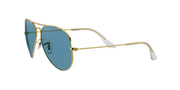 Ray-Ban Aviator RB3025 Sunglasses Batch 3 - Legend Gold/Polarized Blue / 62 mm - X002U9796X - Additional Image 2