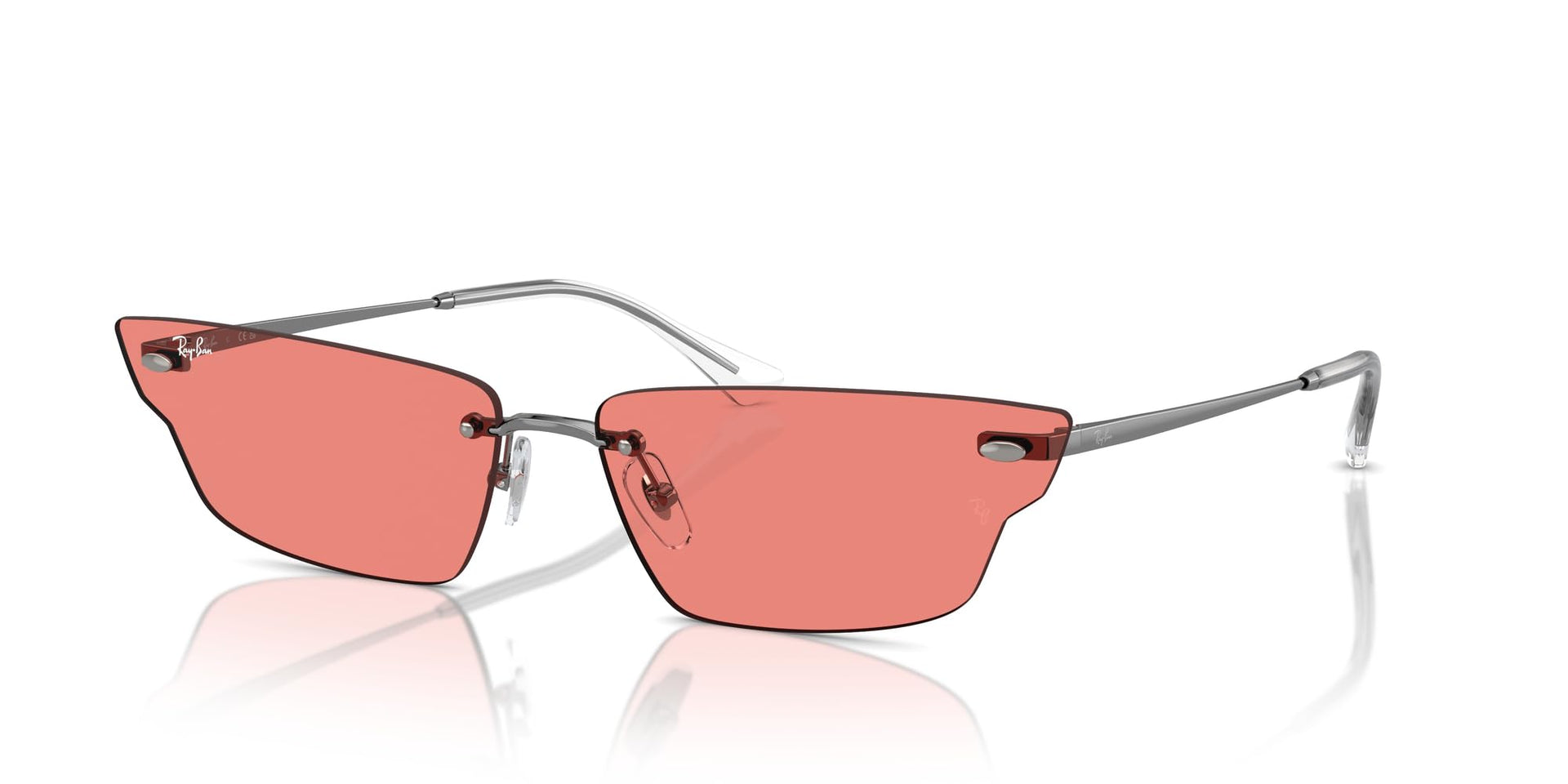 Ray-Ban Anh RB3731 Sunglasses - Gunmetal/Pink / 66 mm - X0045URFKF - Additional Image 1
