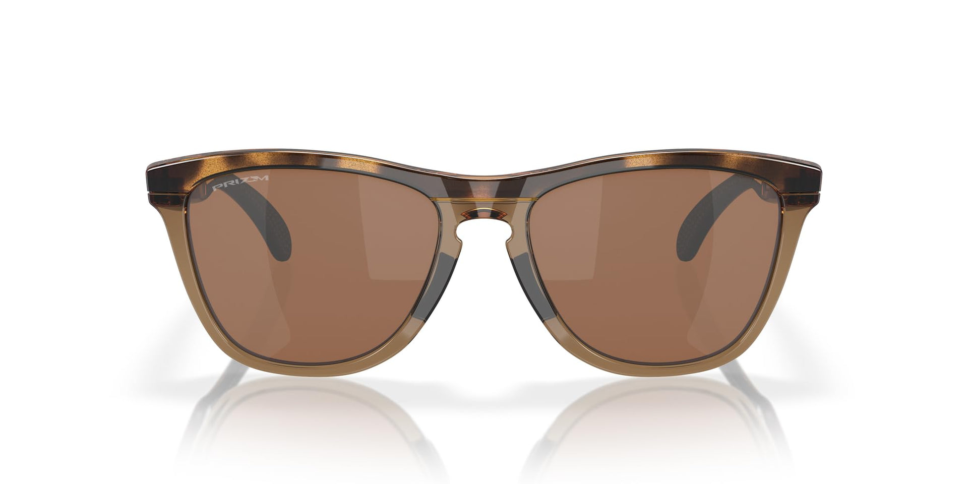 Oakley Frogskins Range Low Bridge Fit Sunglasses - Brown Tortoise/Brown Smoke/Prizm Tungsten / 55 mm - 888392614216