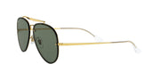 Ray-Ban Blaze Aviator RB3584N Sunglasses - Gold/Dark Green / 61 mm - 8053672830262 - Additional Image 2