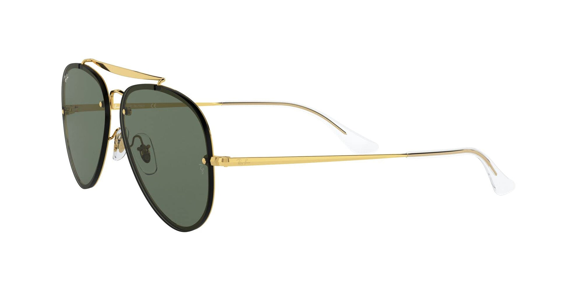 Ray-Ban Blaze Aviator RB3584N Sunglasses - Gold/Dark Green / 61 mm - 8053672830262 - Additional Image 2