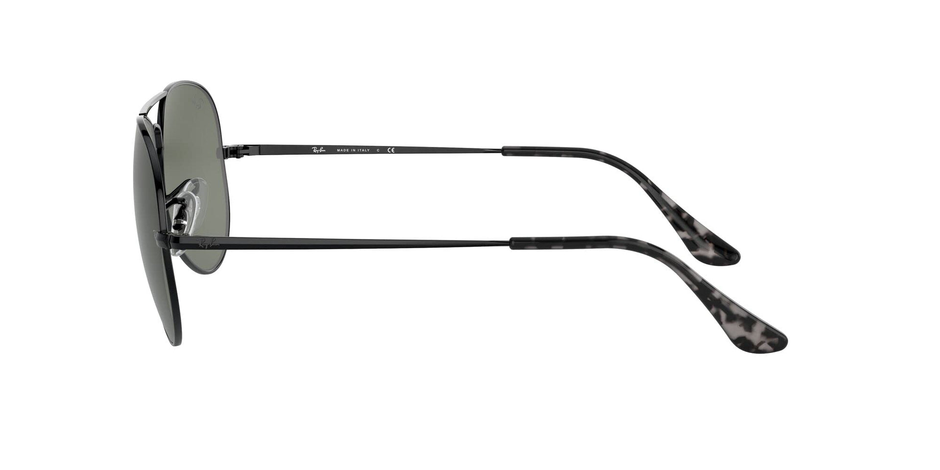 Ray-Ban Aviator Metal II RB3689 Sunglasses - Black/G-15 Green / 55 mm - 8056597041904 - Additional Image 3
