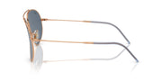 Ray-Ban Aviator Reverse RBR0101S Sunglasses - Rosegold/Dark Blue / 62 mm - 8056597919166 - Additional Image 2