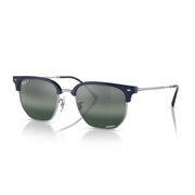 Ray-Ban New Clubmaster RB4416 Sunglasses - Blue on Silver / Silver/Blue / Large - Variant 2 - 8056597721400