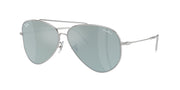 Ray-Ban Aviator Reverse RBR0101S Sunglasses - Lenny Kravitz Silver/Green Mirrored Silver / 62 mm - 8056262151327 - Additional Image 1