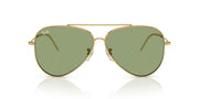 Ray-Ban Aviator Reverse RBR0101S Sunglasses - Gold/Green / 62 mm - 8056262096659