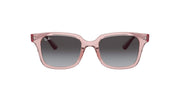 Ray-Ban RJ9071S Sunglasses - Transparent Pink/Light Grey Gradient Dark Grey / 48 mm - 8056597351775