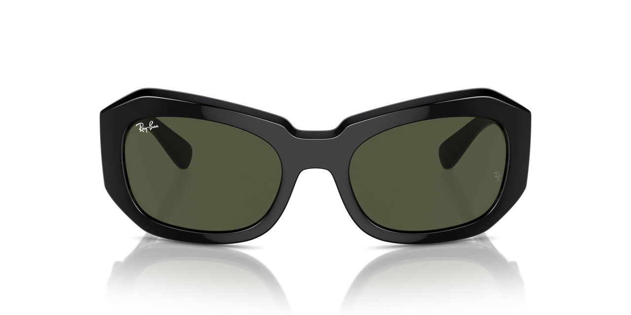 Ray-Ban Beate RB2212 Sunglasses - Black/Green / 56 mm - 8056262031674
