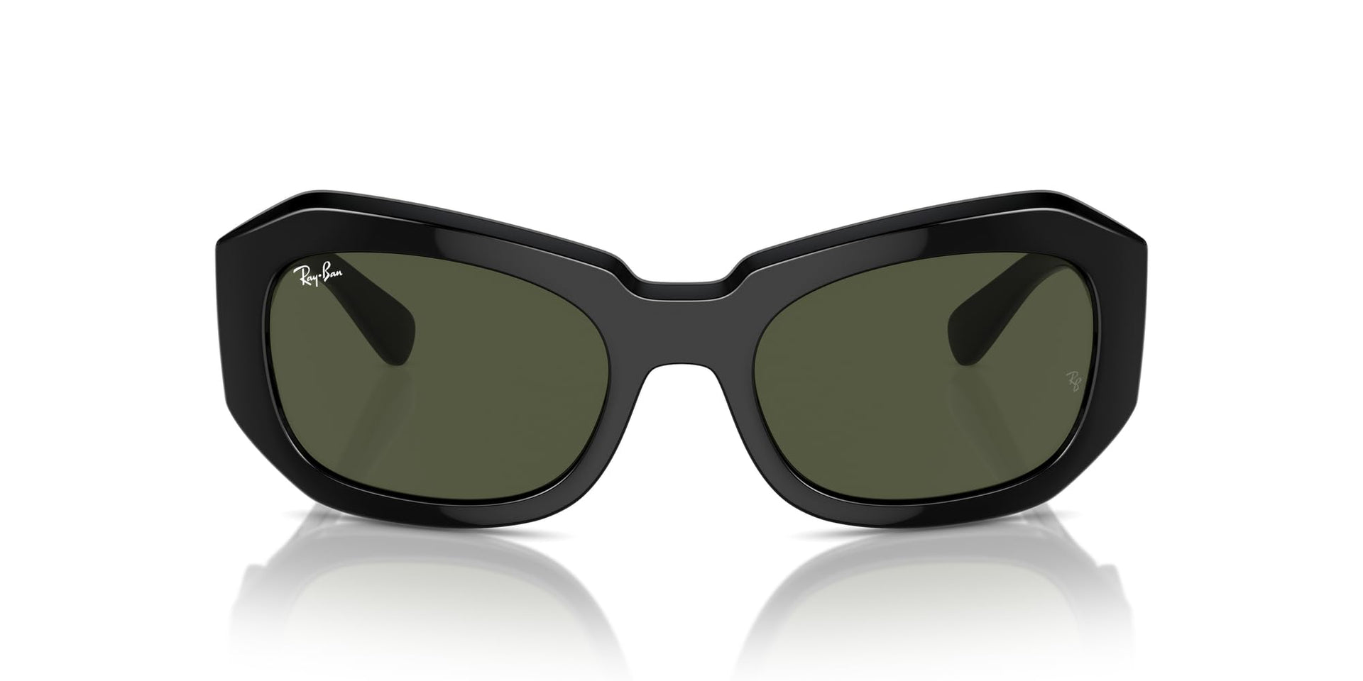 Ray-Ban Beate RB2212 Sunglasses - Black/Green / 56 mm (X0045V87JH) - X0045V87JH