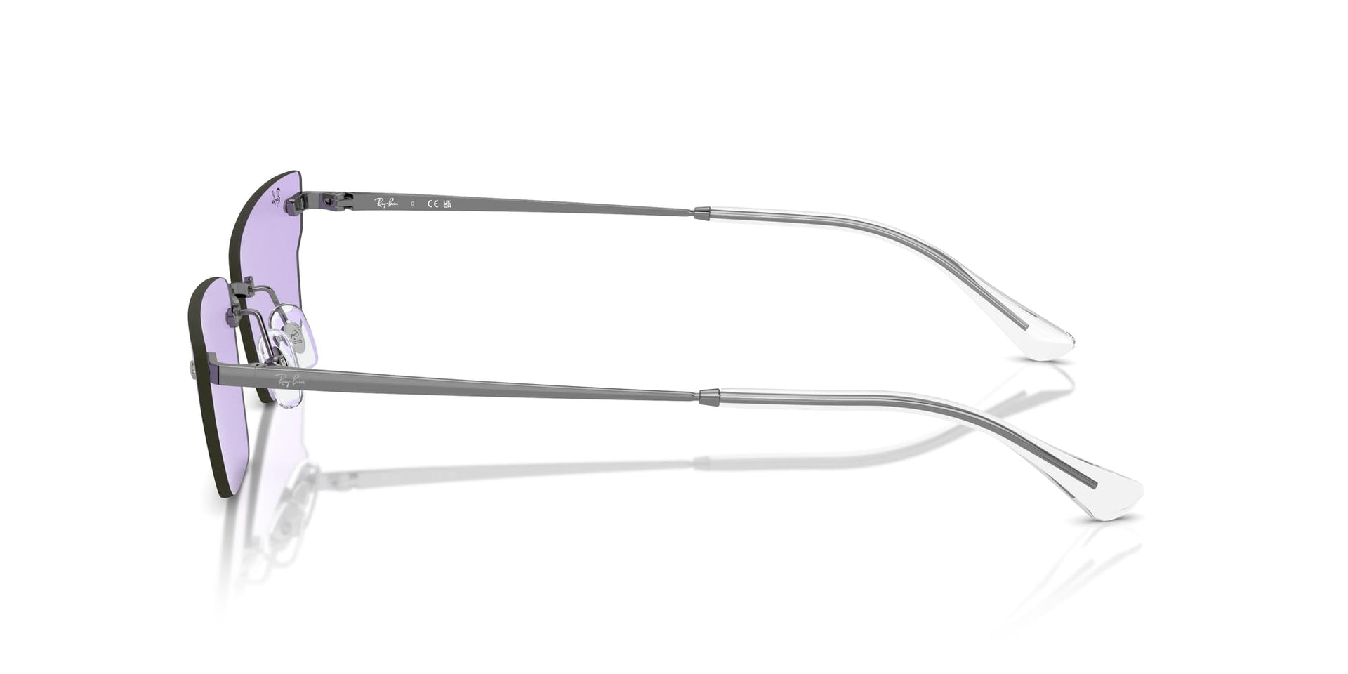 Ray-Ban Anh RB3731 Sunglasses - Gunmetal/Violet / 66 mm - X0045V4YWV - Additional Image 2