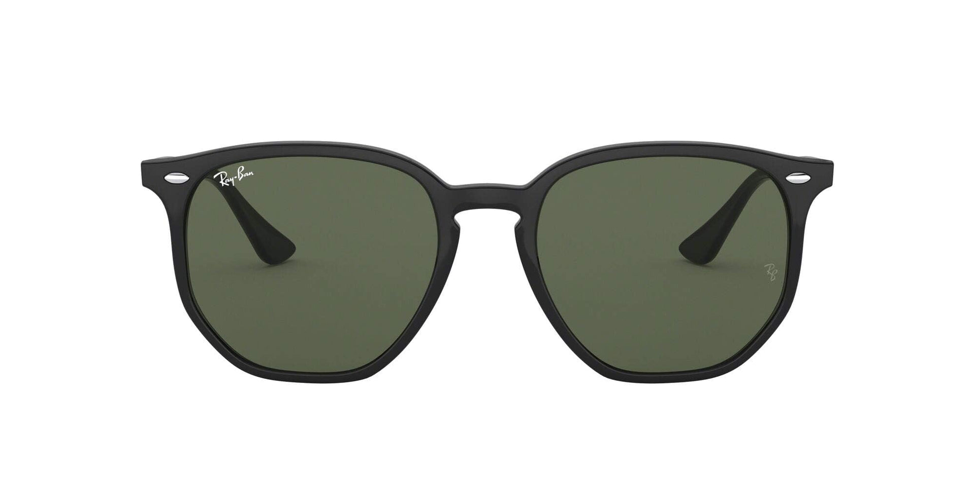 Ray-Ban Hexagonal RB4306 Sunglasses - Black / Dark Green / Large - 8056597072991