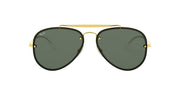 Ray-Ban Blaze Aviator RB3584N Sunglasses - Gold/Dark Green / 61 mm - 8053672830262