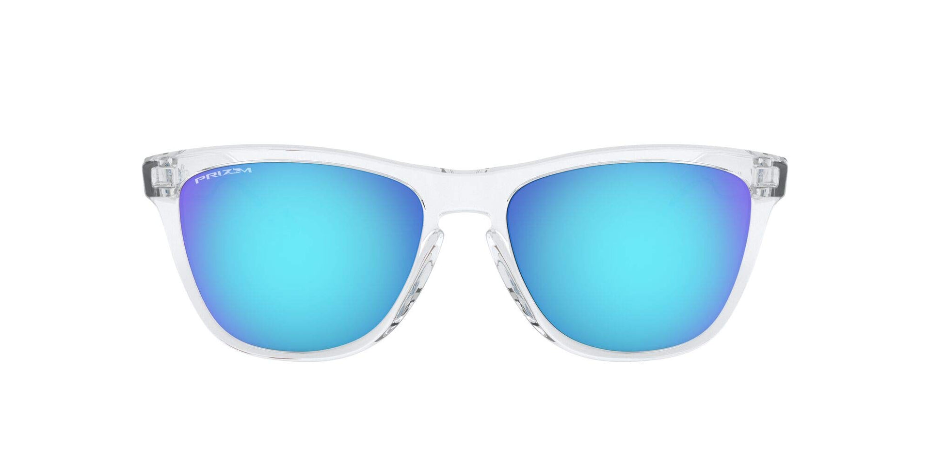 Oakley Frogskins Low Bridge Fit Sunglasses - Crystal Clear/Prizm Sapphire / 54 mm - 888392486448