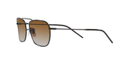 Ray-Ban Caravan Reverse RBR0102S Sunglasses - Black/Clear Gradient Brown / 58 mm - 8056597918589