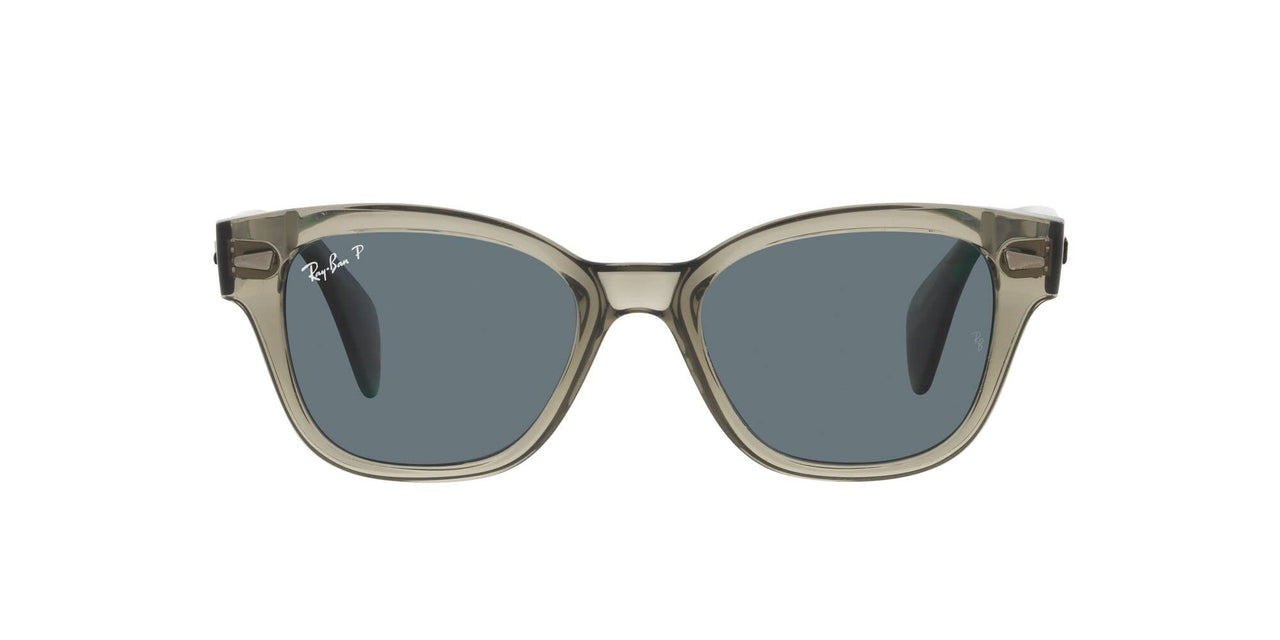 Ray-Ban RB0880S Sunglasses - Transparent Green/Dark Blue Polarized / 52 mm - 8056597720533