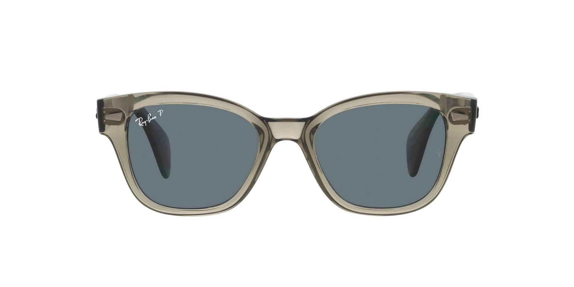 Ray-Ban RB0880S Sunglasses - Transparent Green/Dark Blue Polarized / 52 mm - 8056597720533