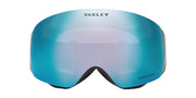 Teal snow goggles with Prizm blue-mirror lens and black face foam