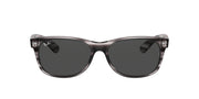 Ray-Ban New Wayfarer RB2132 Sunglasses - Striped Grey Havana/Dark Grey / 58 mm - 8056597364928