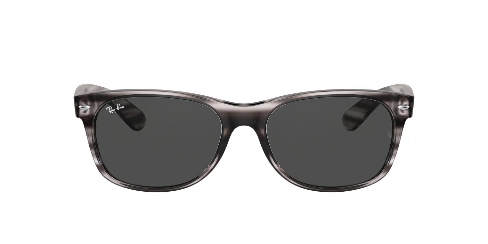 Ray-Ban New Wayfarer RB2132 Sunglasses - Striped Grey Havana/Dark Grey / 52 mm - 8056597364935