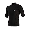 Billabong Mens Absolute Short Sleeve Wetsuit Top - Black / Large