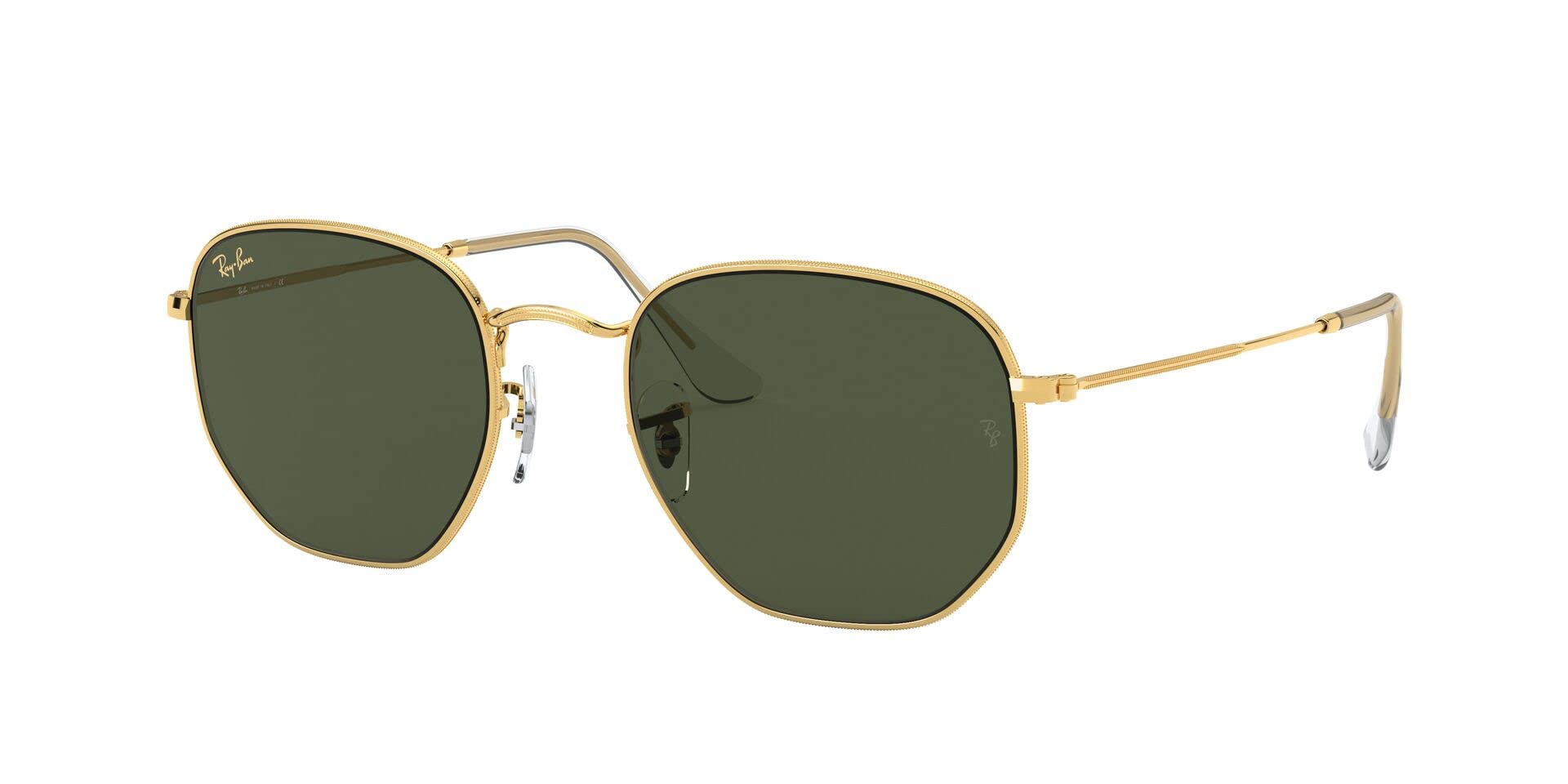 Ray-Ban Hexagonal Hexagonal RB3548 Sunglasses - Legend Gold/G-15 Green / 51 mm - 8056597209694