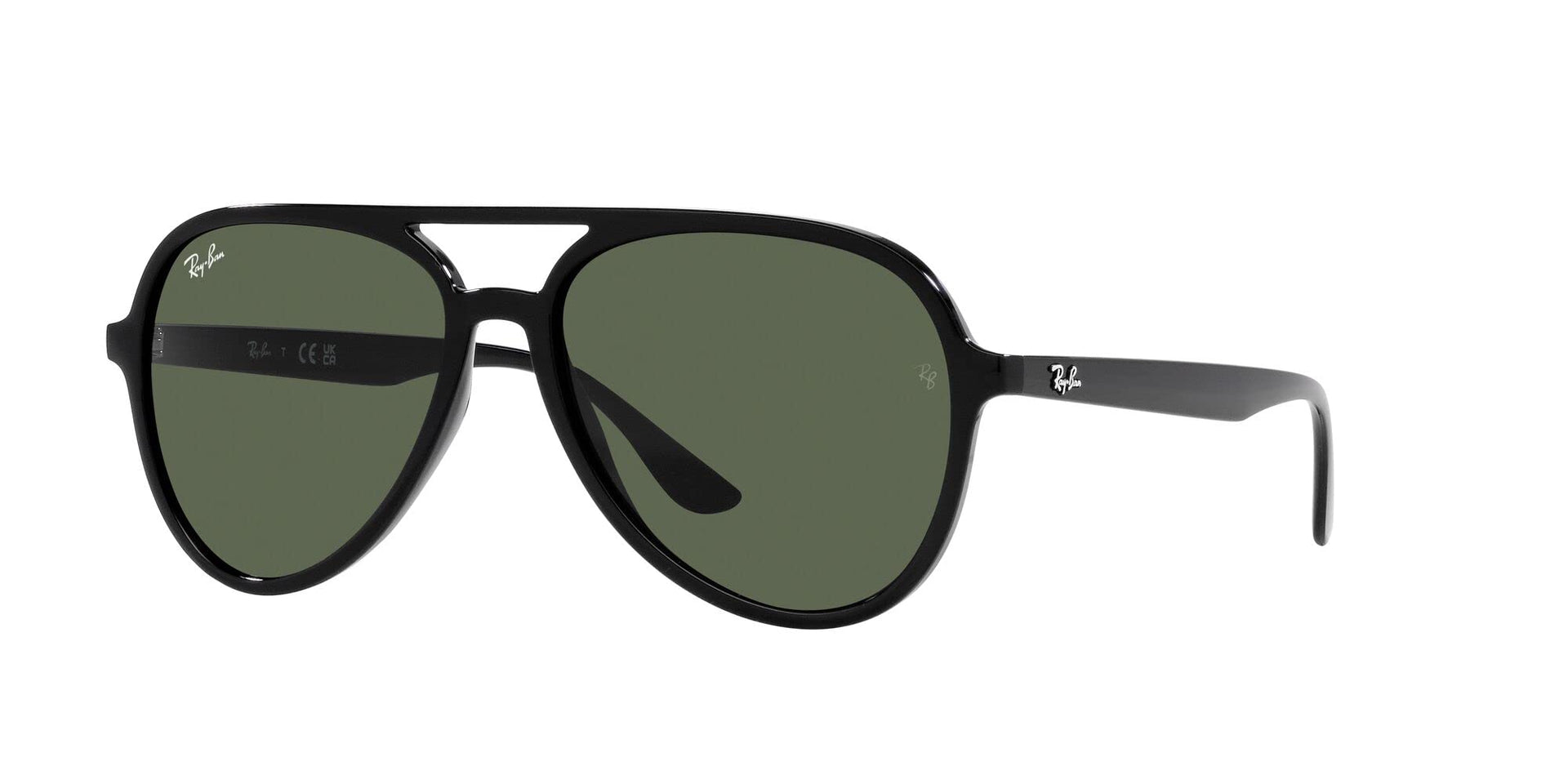 Ray-Ban Aviator RB4376 Sunglasses - Black/Dark Green / 57 mm - 8056597856096 - Additional Image 1