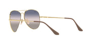 Ray-Ban Aviator Metal II RB3689 Sunglasses - Gold/Pink Gradient Blue / 62 mm - X0031BPBRD - Additional Image 4