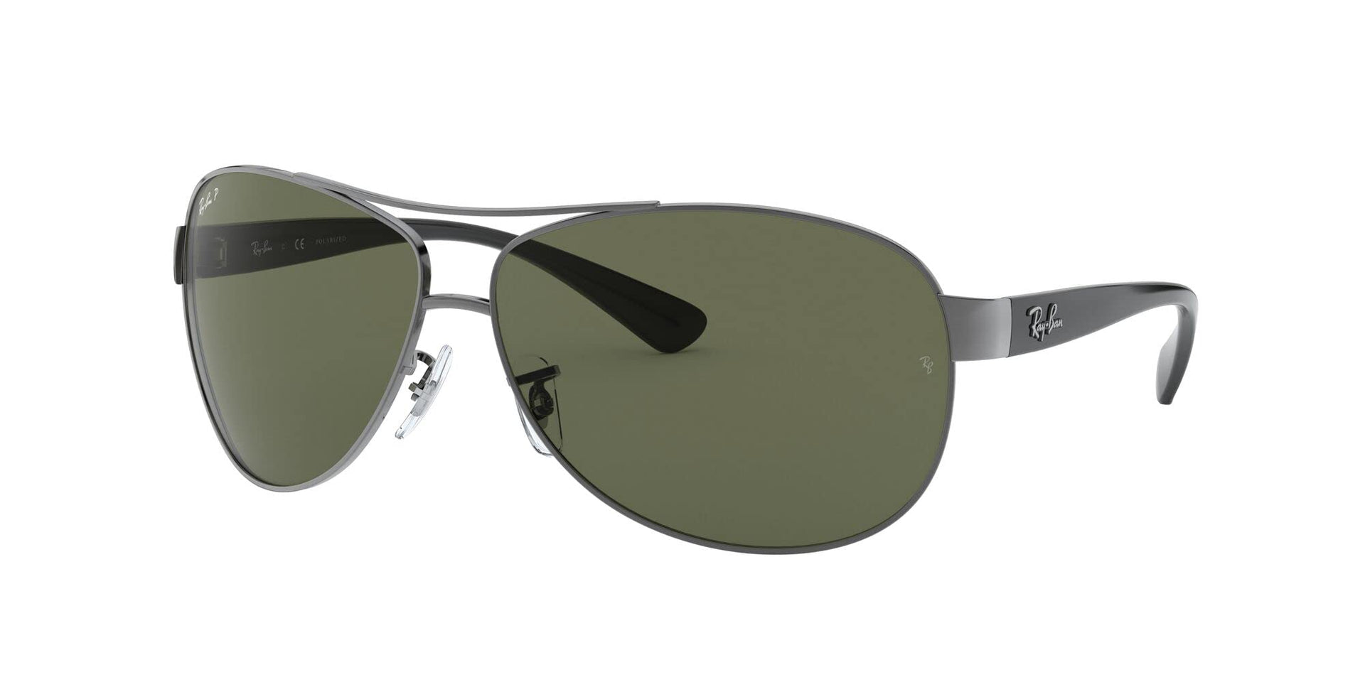 Ray-Ban Aviator RB3386 Sunglasses - Gunmetal/Polarized Green / 63 mm (X001GGLTZD) - X001GGLTZD - Additional Image 1