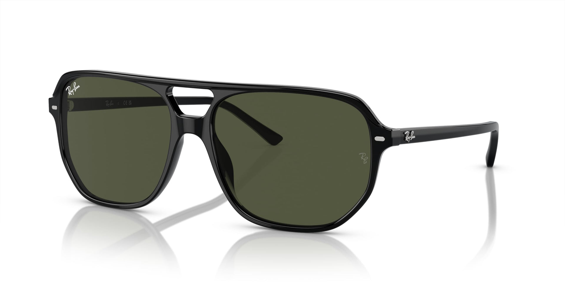 Ray-Ban Bill One RB2205 Sunglasses - Black/Green / 60 mm - 8056597936231 - Additional Image 1