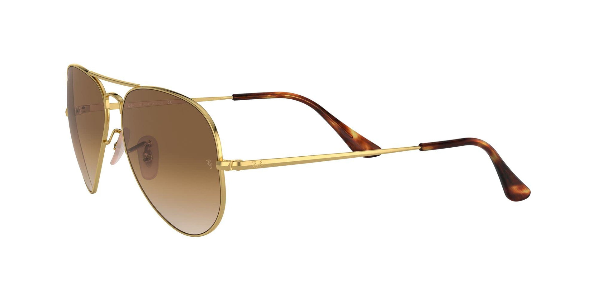 Ray-Ban Aviator Metal II RB3689 Sunglasses - Gold/Clear Gradient Brown / 58 mm - 8056597041935 - Additional Image 3