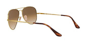 Ray-Ban Aviator Metal II RB3689 Sunglasses - Gold/Clear Gradient Brown / 62 mm - 8056597148566 - Additional Image 4