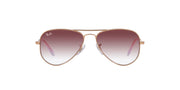 Ray-Ban Metal Aviator RJ9506S Sunglasses - Rose Gold/Clear Dark Violet Gradient / 50 mm - 8056597750028