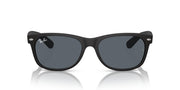 Ray-Ban New Wayfarer RB2132 Sunglasses - Rubber Black/Blue / 52 mm - 8056262052327
