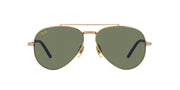Ray-Ban Aviator Titanium RB8225 Sunglasses - Gold/Green / 58 mm - X0037J9LMF