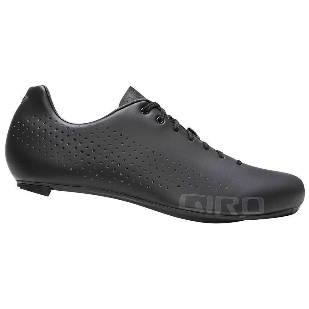 Giro Empire black road cycling shoe with perforated upper and lace-up closure