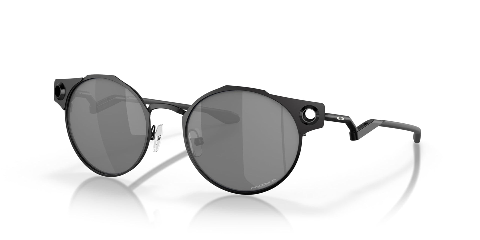 Oakley Deadbolt Titanium Sunglasses - Satin Black/Prizm Black Polarized / 50 - 888392464057