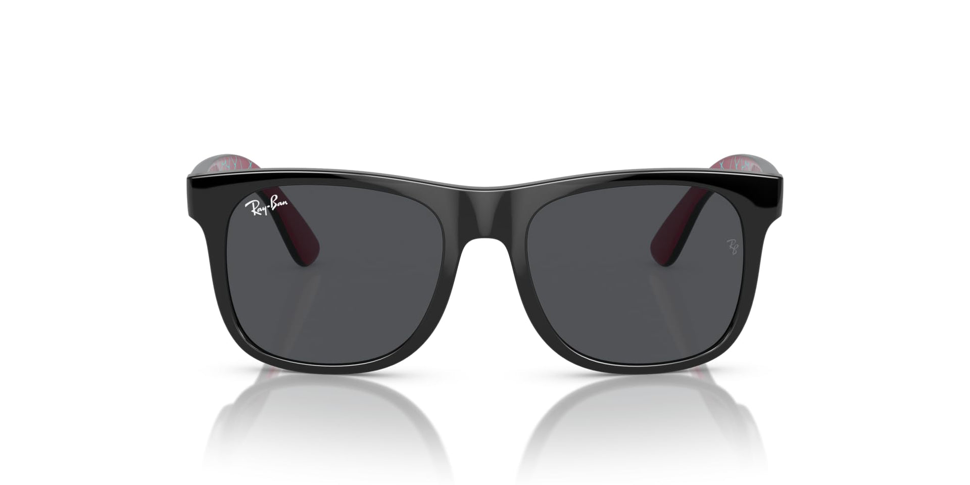 Ray-Ban Justin RJ9069S Sunglasses - Black and Pink/Blue Web/Dark Grey / 48 mm - 8056262165393