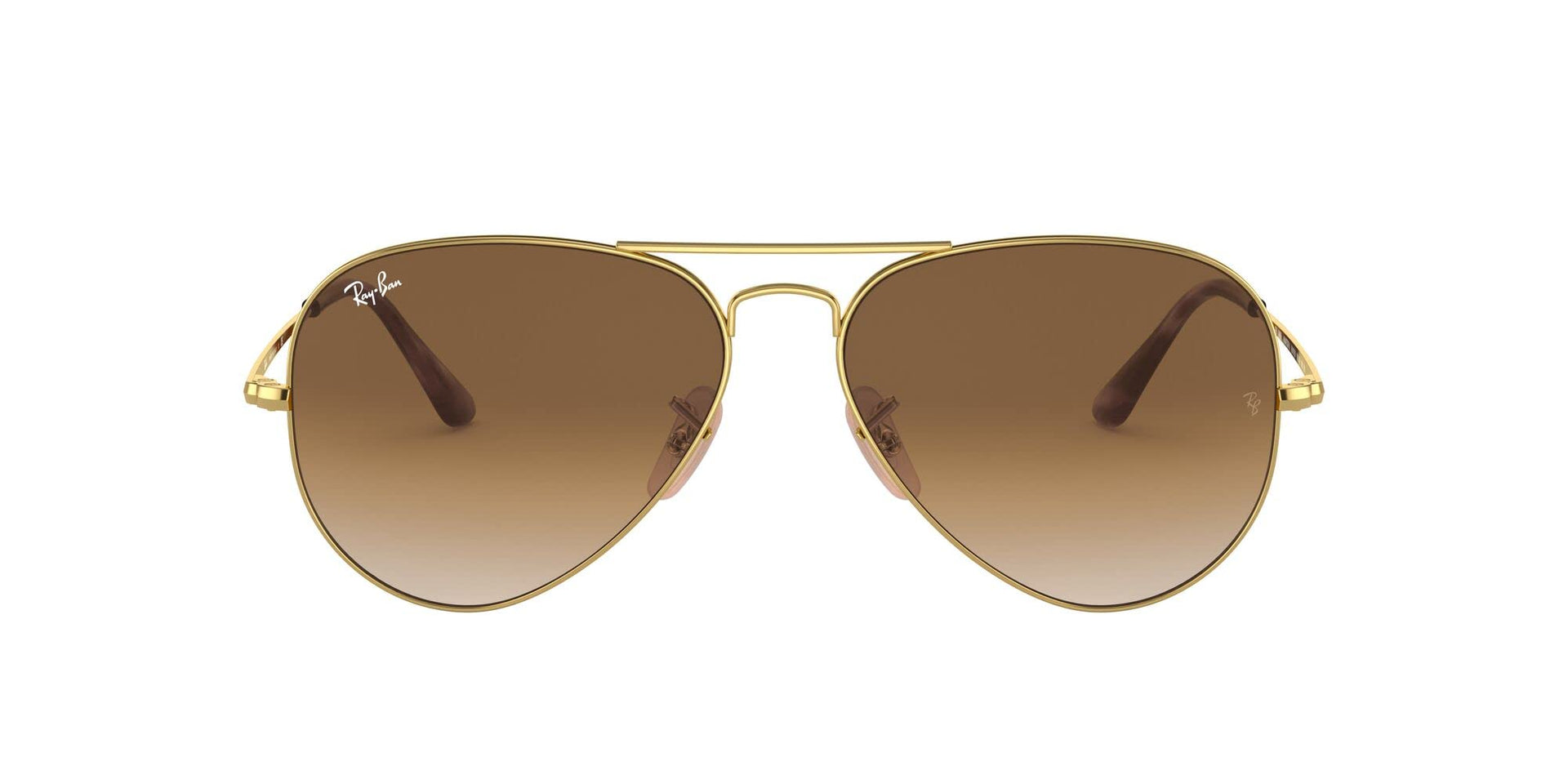 Ray-Ban Aviator Metal II RB3689 Sunglasses - Gold/Clear Gradient Brown / 58 mm - 8056597041935 - Additional Image 1