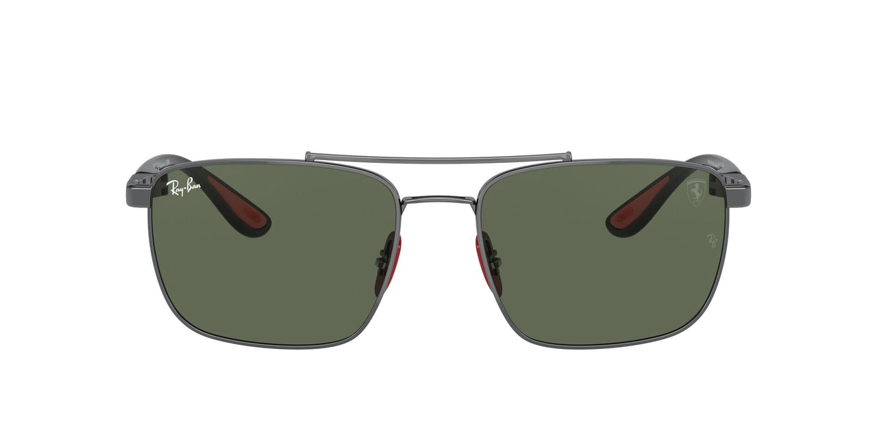 Ray-Ban RB3715M Sunglasses - Gunmetal/Dark Green / 58 mm - 8056597852692